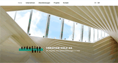 Desktop Screenshot of creation-holz.ch